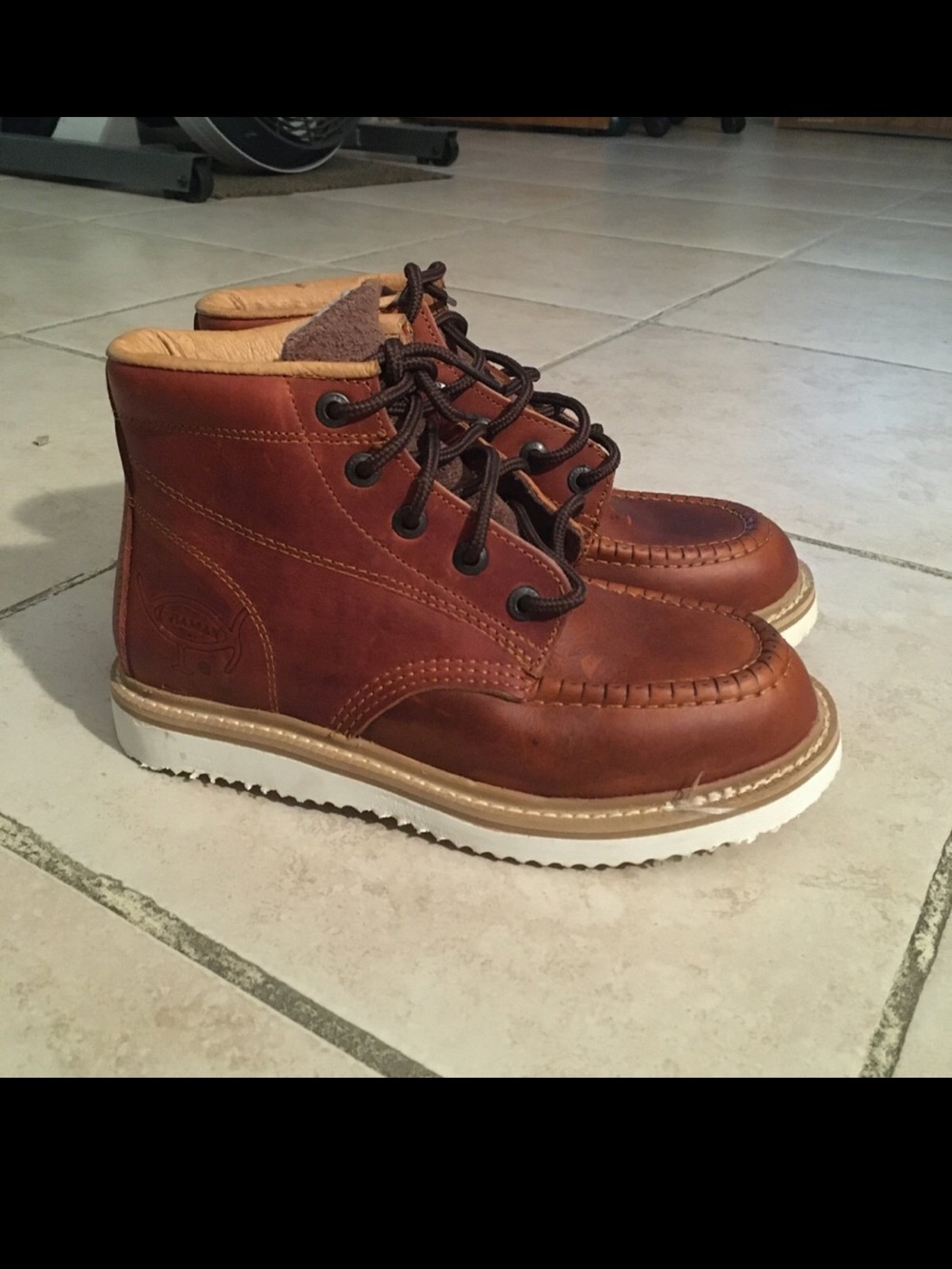 Men's Brown Leather  Boots